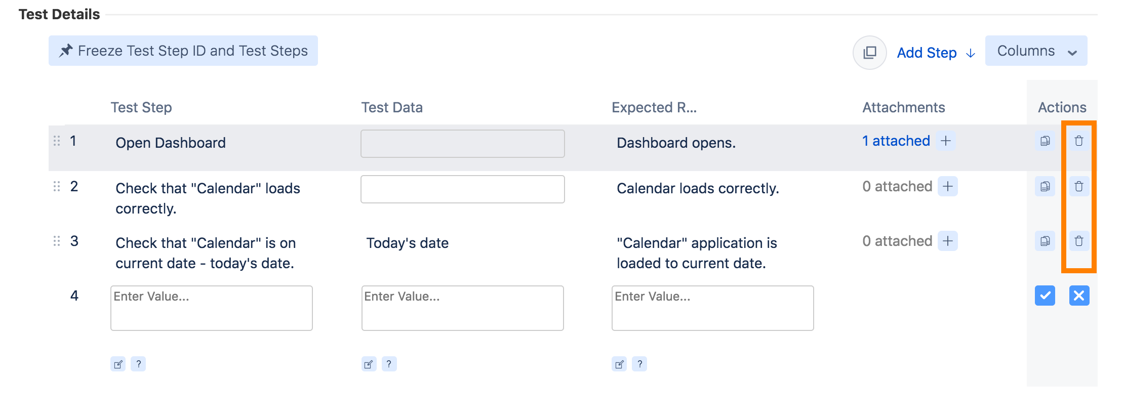 Delete icons Delete icons