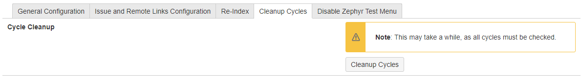 Cleanup cycles tab Cleanup cycles tab