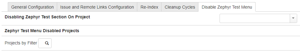 Disable test menu tab Disable test menu tab