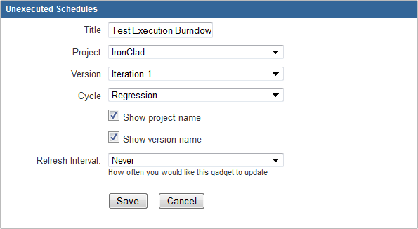 Editing test execution burndown Editing test execution burndown