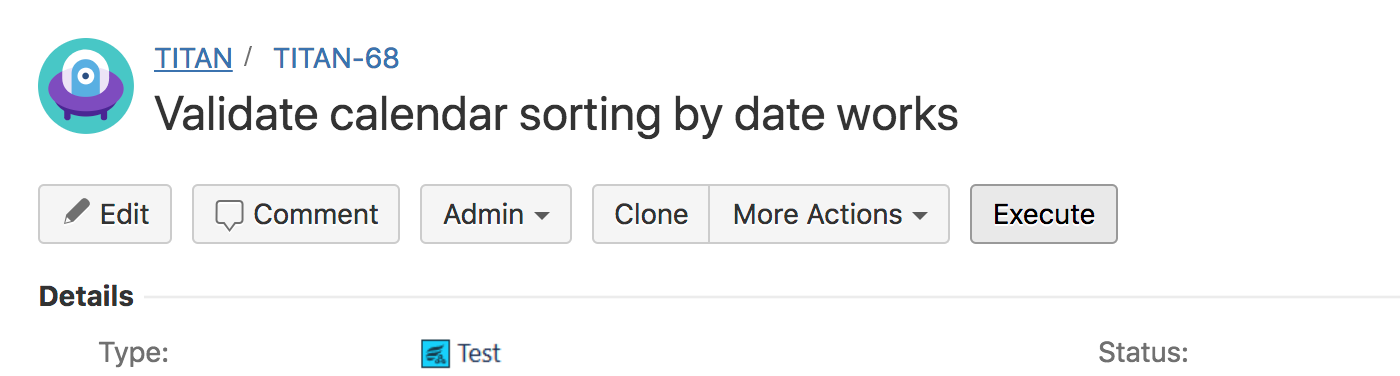Execute button Execute button