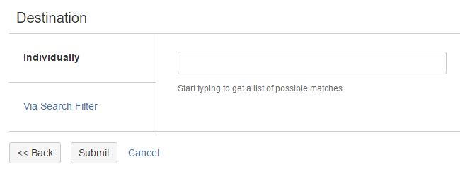 Individual test issue option Individual test issue option
