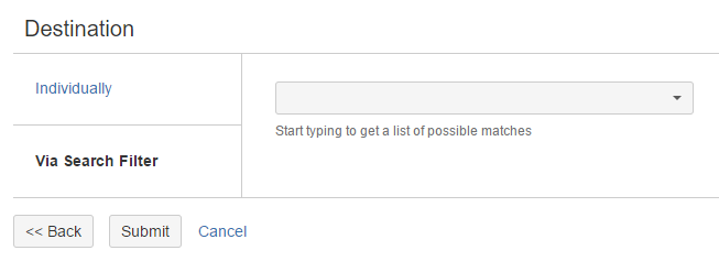 Search filter option Search filter option